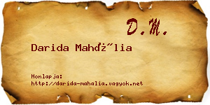 Darida Mahália névjegykártya